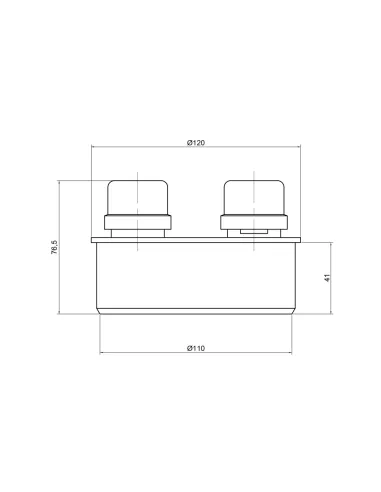 Заглушка TA Sewage PPR SD00034569 110 мм для внутрішньої каналізації, з повітряним клапаном