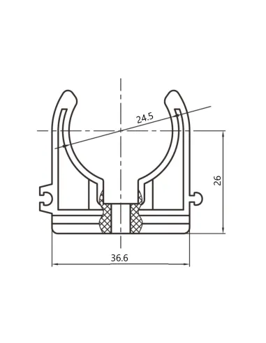 Крепление для труб Blue Ocean PPR 25 мм, для полипропиленовых труб