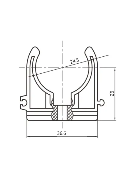 Кріплення для труб Blue Ocean PPR 25 мм, для поліпропіленових труб