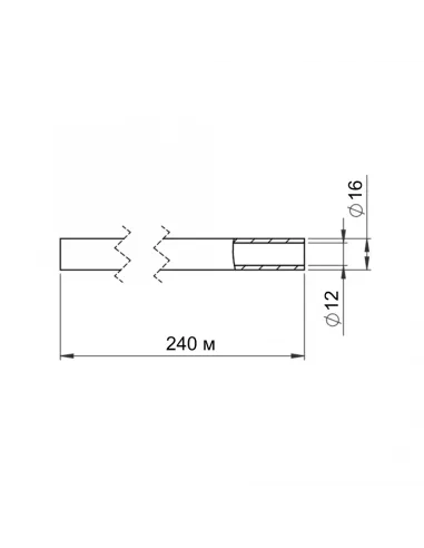 Труба Thermo Alliance PEX-a Evoh TAS00316240 16x2,0 мм бухта 240 метров, для теплого пола