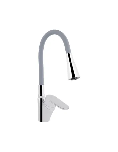 Смеситель для кухни с гибким изливом Lidz Tani 007F3 LDTAN007F3GCR31869 серый