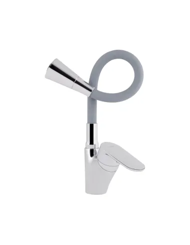 Змішувач для кухні з гнучким виливом Lidz Tani 007F3 LDTAN007F3GCR31869 сірий