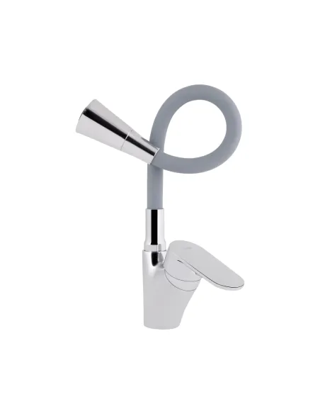 Смеситель для кухни с гибким изливом Lidz Tani 007F3 LDTAN007F3GCR31869 серый