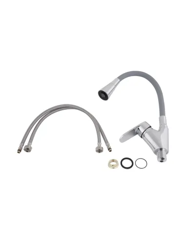 Смеситель для кухни с гибким изливом Lidz Tani 007F3 LDTAN007F3GCR31869 серый