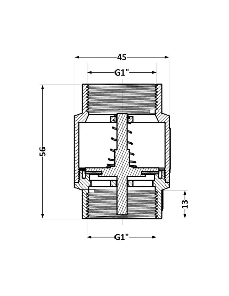 Зворотний клапан Thermo Alliance Standart TAS240W25 1 дюйм, підривний