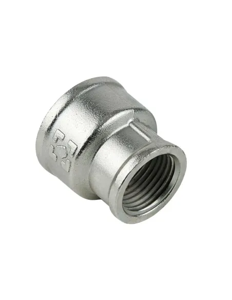 Муфта Raftec DN32х25 ВВ, 1 1/4х1 дюйма, латунная никелированная