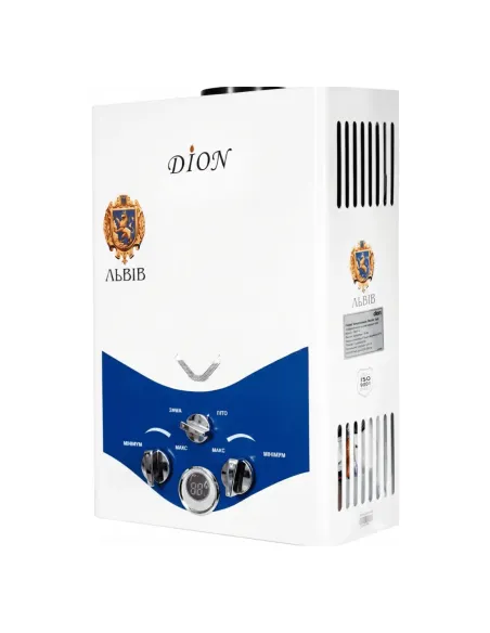 Колонка газова Діон Преміум JSD 06 біла, димохідна купити у Дніпрі та Києві - ціна від КТУ