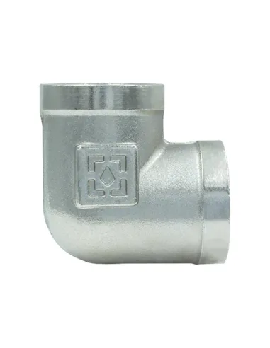 Уголок никелированный Raftec U03 DN25, 1 дюйм, ВВ, резьбовой