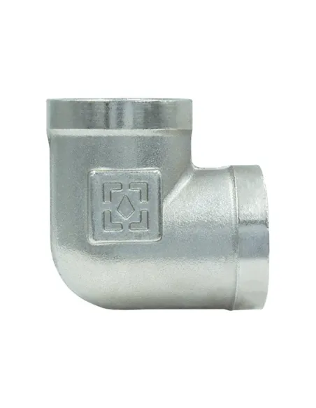 Уголок никелированный Raftec U03 DN25, 1 дюйм, ВВ, резьбовой