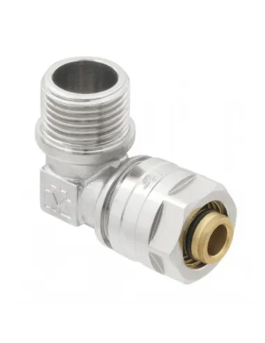 Уголок Raftec UN-1601 ф 16х1/2 дюйма, НН, разборный, для металлопластиковых труб