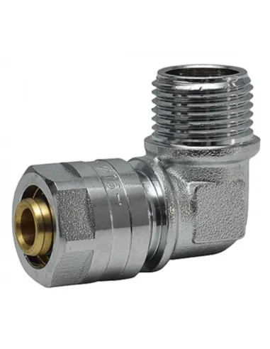 Уголок Raftec UN-1601 ф 16х1/2 дюйма, НН, разборный, для металлопластиковых труб