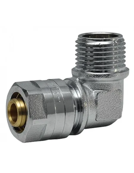 Уголок Raftec UN-1601 ф 16х1/2 дюйма, НН, разборный, для металлопластиковых труб