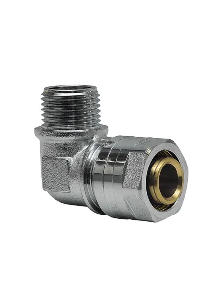 Уголок Raftec UN-2001 ф 20х1/2 дюйма, НН, разборный, для металлопластиковых труб