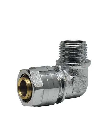 Уголок Raftec UN-2001 ф 20х1/2 дюйма, НН, разборный, для металлопластиковых труб