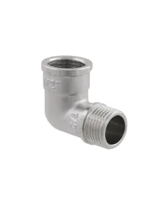 Уголок Raftec UP01 DN15, 1/2 дюйма, ВН, для металлопластиковых труб, латунный никелированный