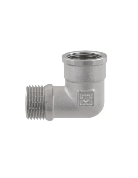 Уголок Raftec UP01 DN15, 1/2 дюйма, ВН, для металлопластиковых труб, латунный никелированный