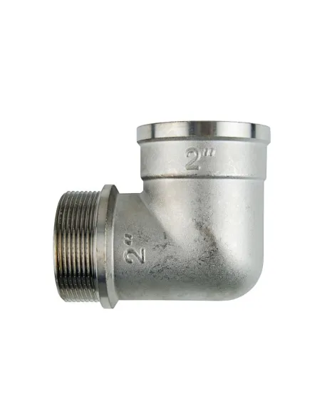 Уголок Raftec UP02 DN20, 3/4 дюйма, ВН, для металлопластиковых труб, латунный никелированный