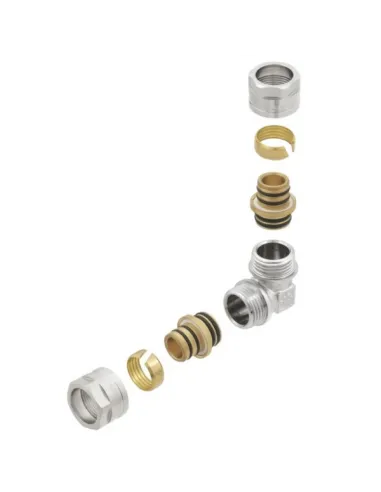 Уголок Raftec UR-1616 ф 16х16 мм, разборный, для металлопластиковых труб