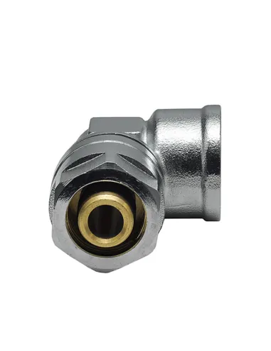 Уголок Raftec UV-1601 ф 16х1/2 дюйма, ВВ, разборный, для металлопластиковых труб