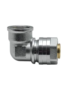 Уголок Raftec UV-2001 ф 20х1/2 дюйма, ВВ, разборный, для металлопластиковых труб