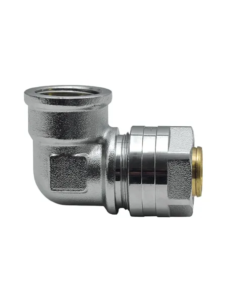 Уголок Raftec UV-2001 ф 20х1/2 дюйма, ВВ, разборный, для металлопластиковых труб