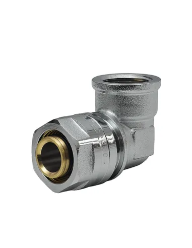 Уголок Raftec UV-2001 ф 20х1/2 дюйма, ВВ, разборный, для металлопластиковых труб