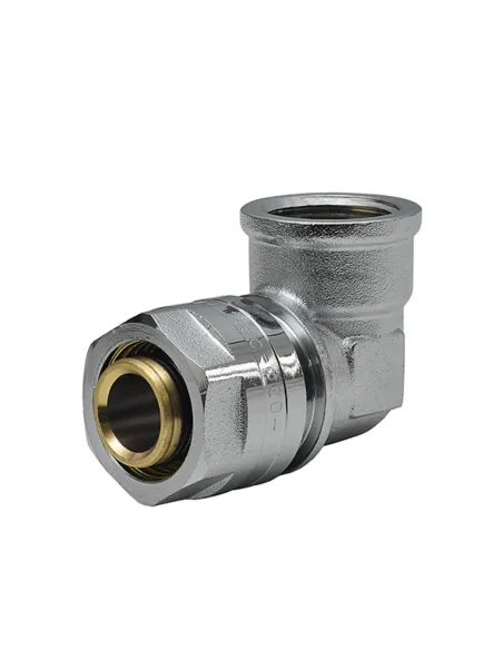 Уголок Raftec UV-2001 ф 20х1/2 дюйма, ВВ, разборный, для металлопластиковых труб