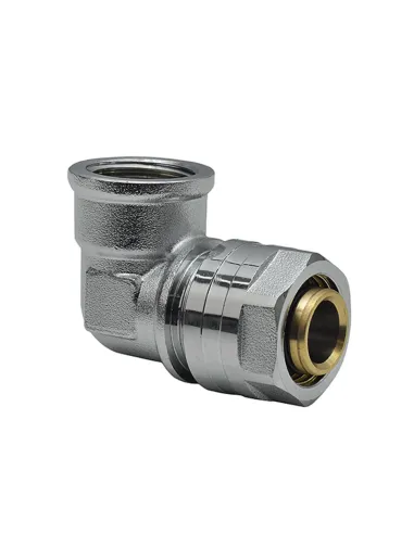 Уголок Raftec UV-2001 ф 20х1/2 дюйма, ВВ, разборный, для металлопластиковых труб