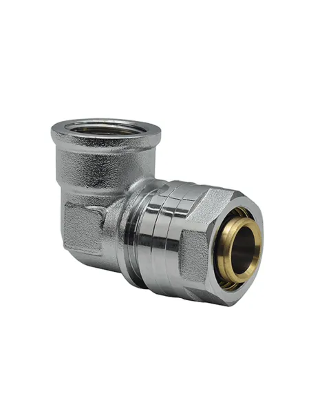 Уголок Raftec UV-2001 ф 20х1/2 дюйма, ВВ, разборный, для металлопластиковых труб