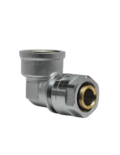 Уголок Raftec UV-2002 ф 20х3/4 дюйма, ВВ, разборный, для металлопластиковых труб