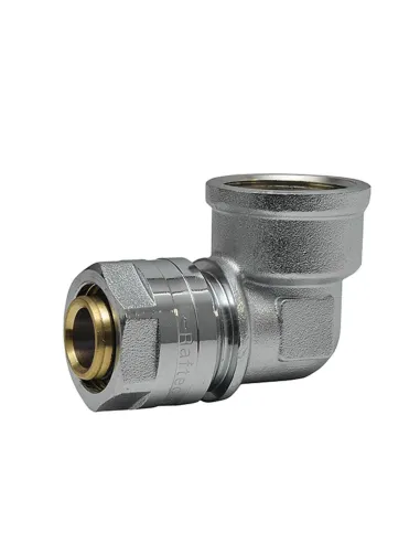 Уголок Raftec UV-2002 ф 20х3/4 дюйма, ВВ, разборный, для металлопластиковых труб