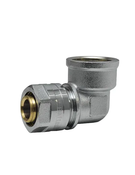 Уголок Raftec UV-2002 ф 20х3/4 дюйма, ВВ, разборный, для металлопластиковых труб