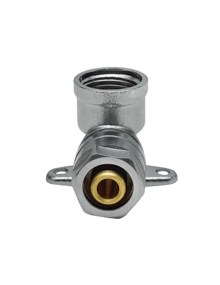 Уголок Raftec UVL-1601 ф 16х1/2 дюйма, ВВ, разборный с ушками, для металлопластиковых труб