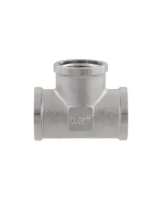 Тройник Raftec PN40 ВВВ 1/2 дюйма латунный, никель