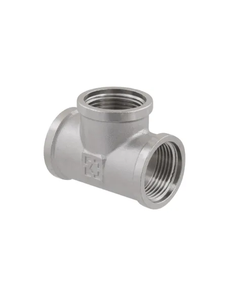 Трійник Raftec PN40 ВВВ 3/4 дюйми латунний, нікель