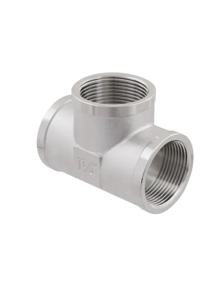 Трійник Raftec PN40 ВВВ 1 1/4 дюйми латунний, нікель