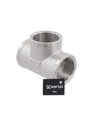 Трійник Raftec PN40 ВВВ 1 1/4 дюйми латунний, нікель