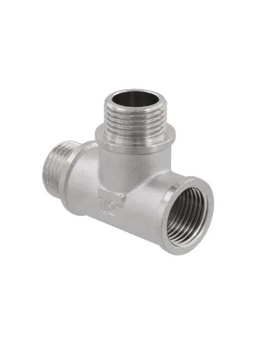 Трійник Raftec PN40 ВНН 1/2 дюйми латунний, нікель