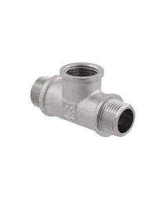 Трійник Raftec PN40 НВН 1/2 дюйми латунний, нікель