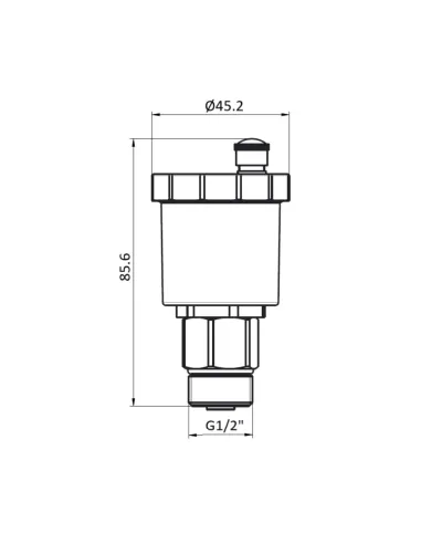 Воздухоотводчик автоматический Thermo Alliance TAF28115 1/2 дюйма, с запорным клапаном