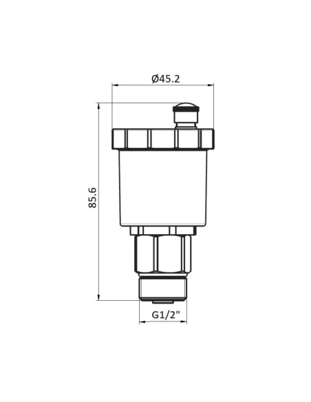 Воздухоотводчик автоматический Thermo Alliance TAF28115 1/2 дюйма, с запорным клапаном