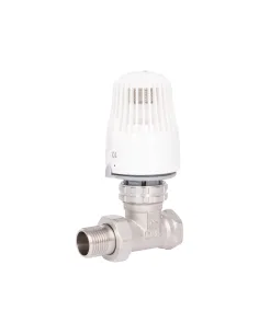 Кран термостатичний кутовий Thermo Alliance Standart TAS01615 з термоголовкою для теплої підлоги.