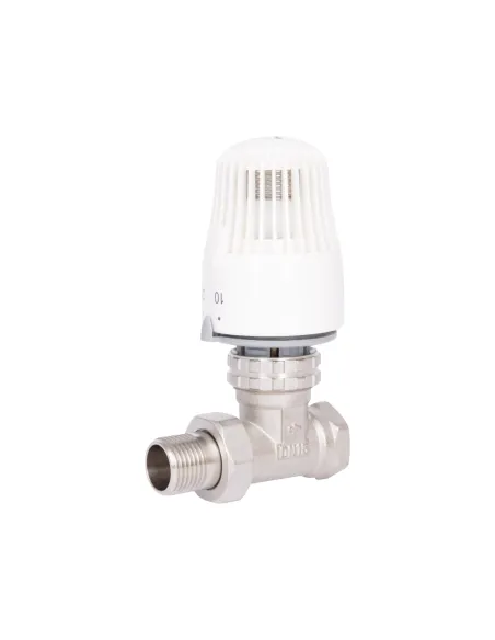 Кран термостатичний кутовий Thermo Alliance Standart TAS01615 з термоголовкою для теплої підлоги.