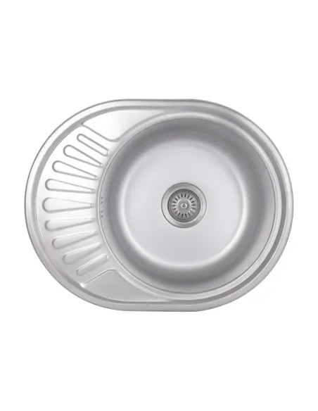Мийка для кухні овальна Brinex 5745 BRIN5745SAT08 Satin з нержавіючої сталі