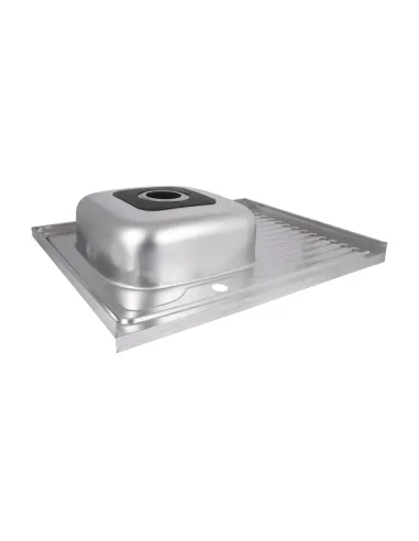 Мойка для кухни прямоугольная Brinex 6080-L BRIN6080LSAT06 Satin из нержавеющей стали