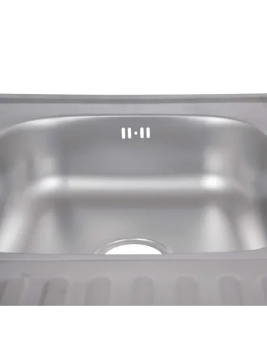 Мийка прямокутна для кухні Brinex 6080-L BRIN6080LSAT06 Satin з нержавіючої сталі