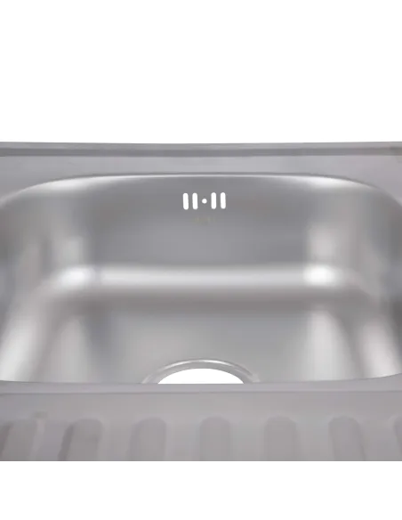 Мийка прямокутна для кухні Brinex 6080-L BRIN6080LSAT06 Satin з нержавіючої сталі