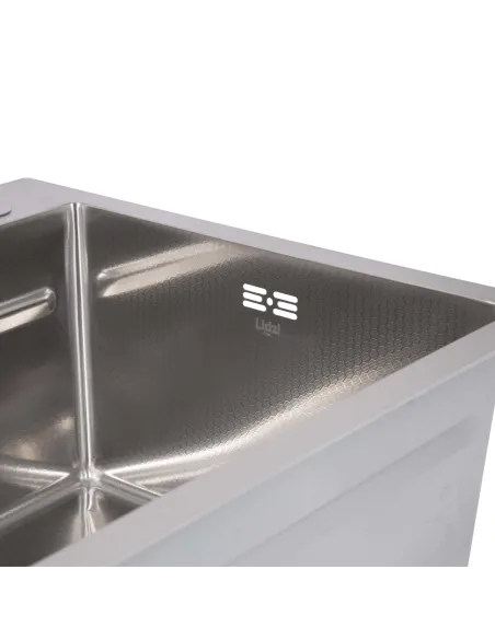 Мойка для кухни прямоугольная Lidz Handmade H7545 LDH7545DEC48372 3 мм интегрированная, из нержавеющей стали