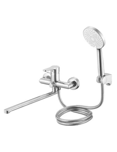 Змішувач для ванни Lidz Astra 005 LDAST005CRM48088 Chrome з душовим набором, хром