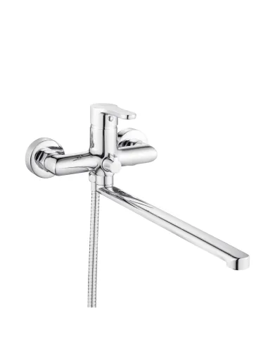 Смеситель для ванны Lidz Astra 005 LDAST005CRM48088 Chrome с душевым набором, хром